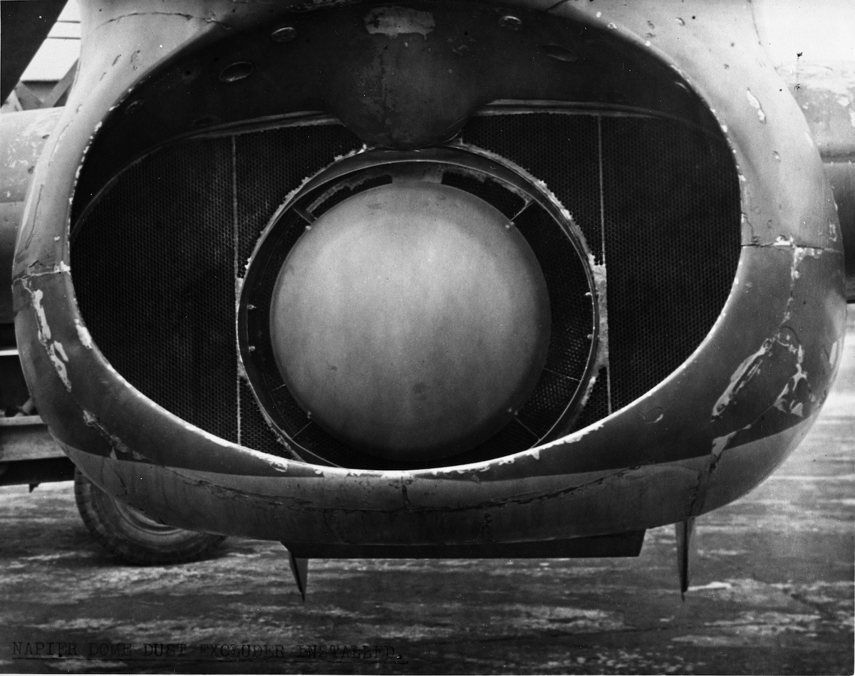 Napier Momentum Type Air Cleaner installed in a Hawker Typhoon aircraft