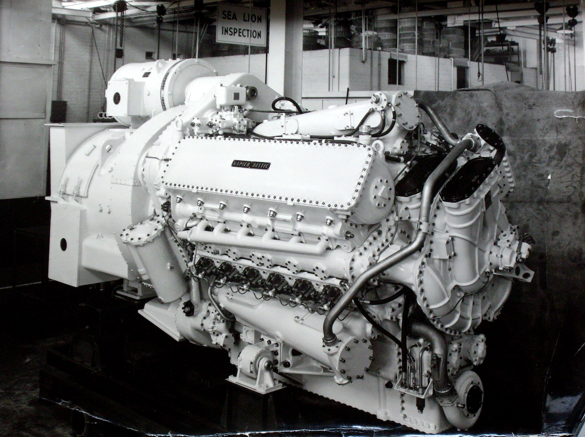 Deltic 18-12A engine for Deltic prototype